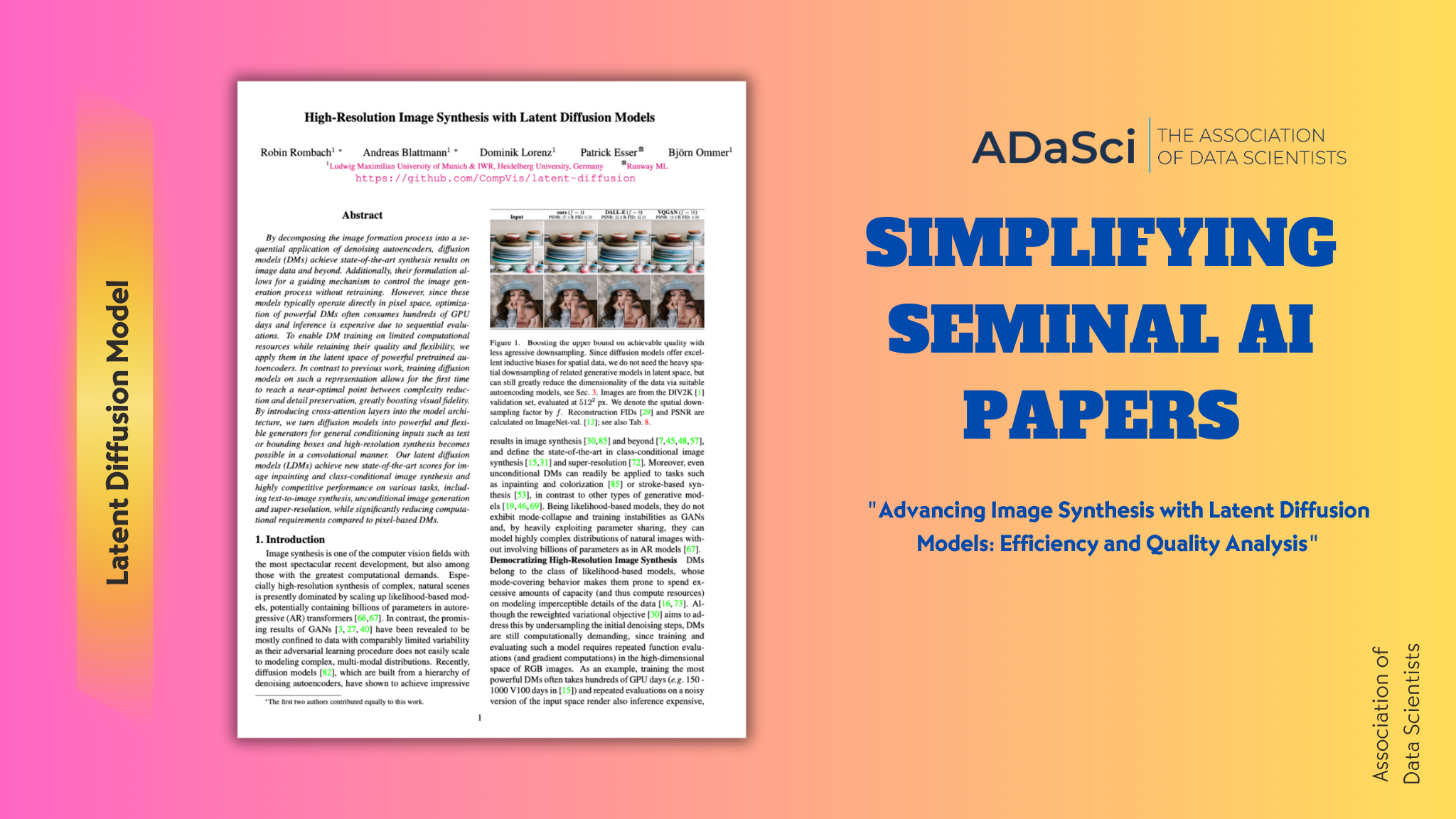 Simplifying Seminal AI Papers: Latent Diffusion Model