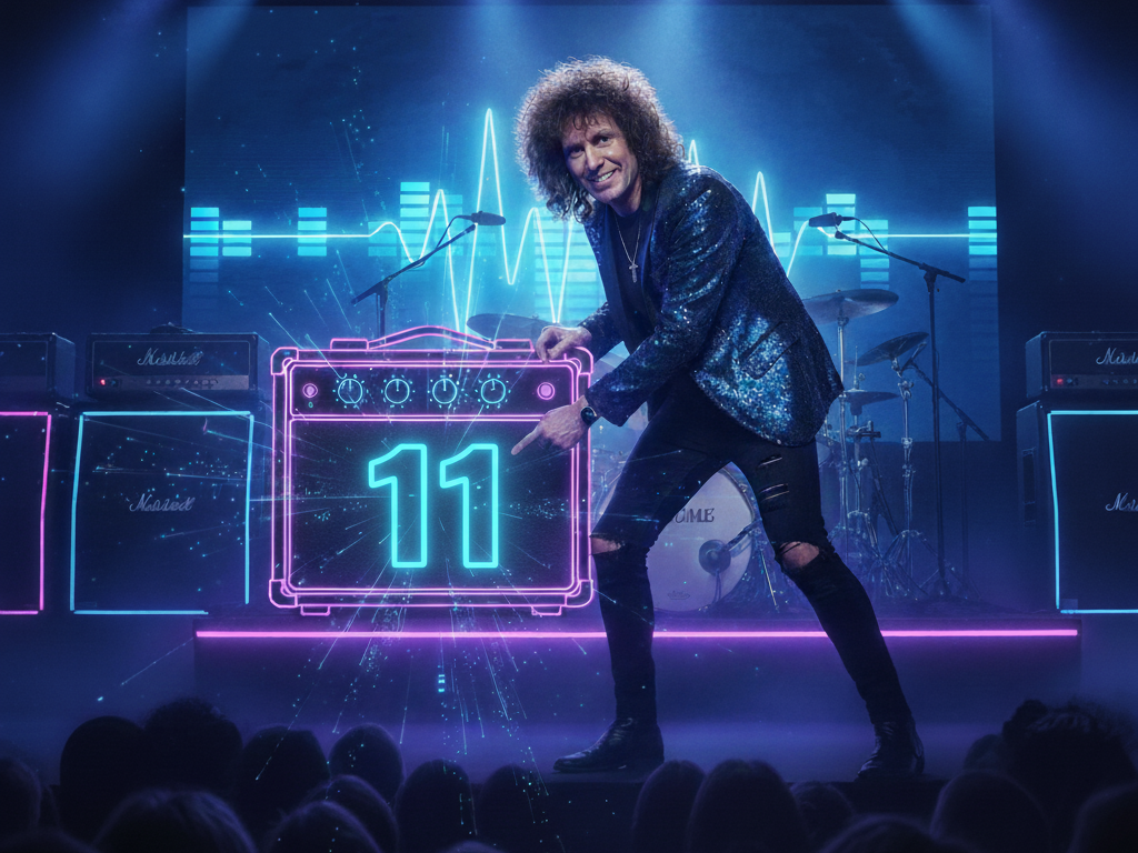 Representative image of amplifier hitting 11